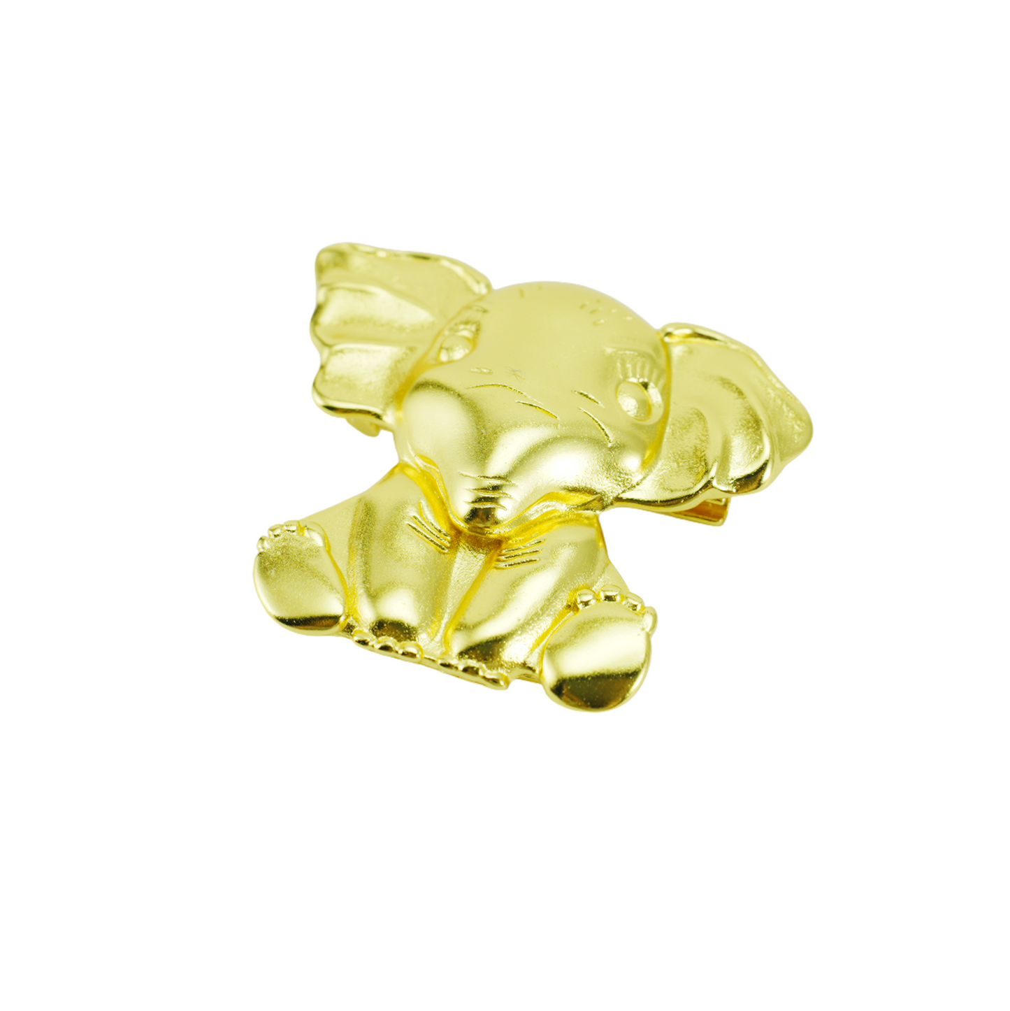 Goldene Elefantenbrosche, süße Anstecknadel mit Glücksbringer