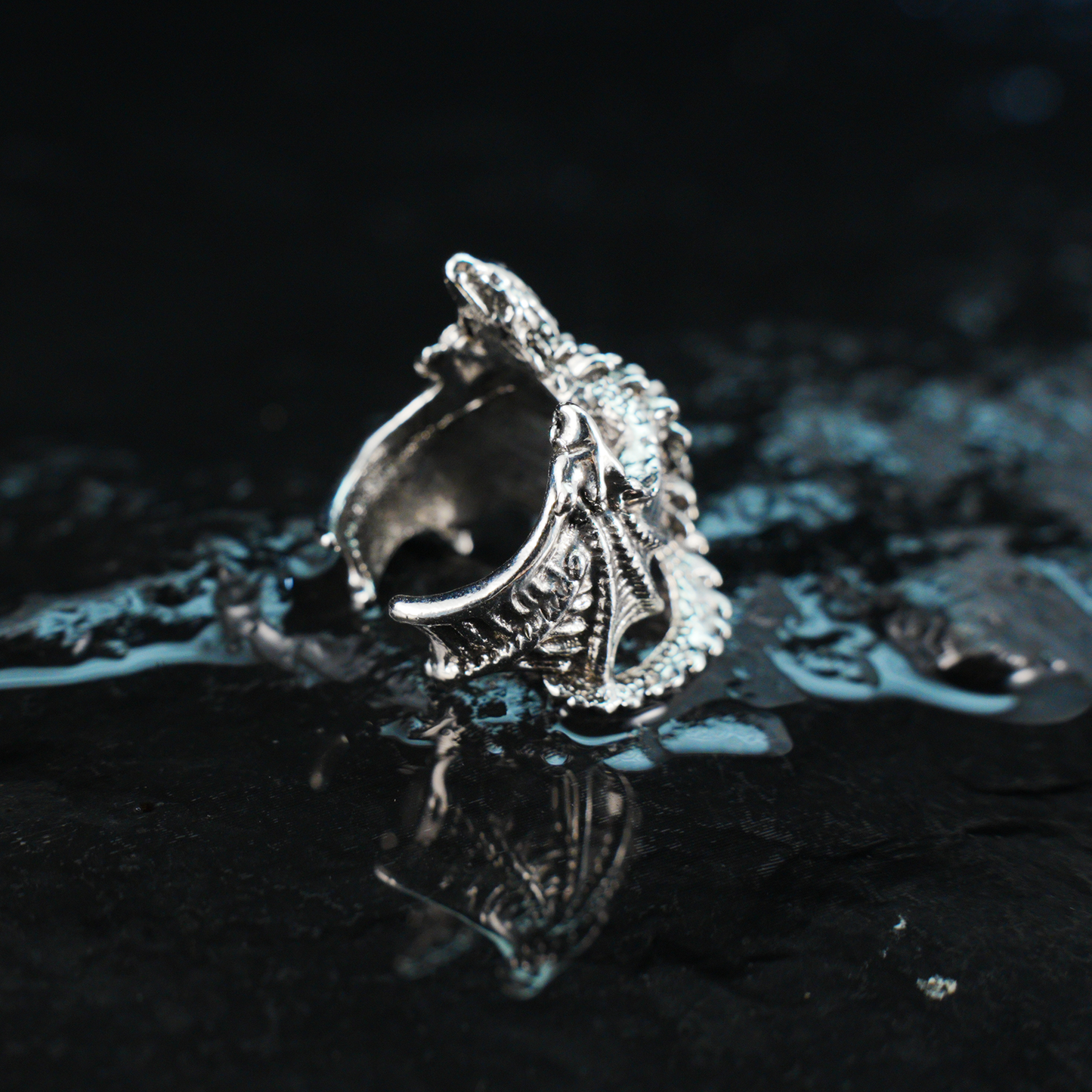 Drachen Wickelring, Gothic Fantasy Verstellbarer Schmuck, Mittelalter Stil Kupferlegierung Ring