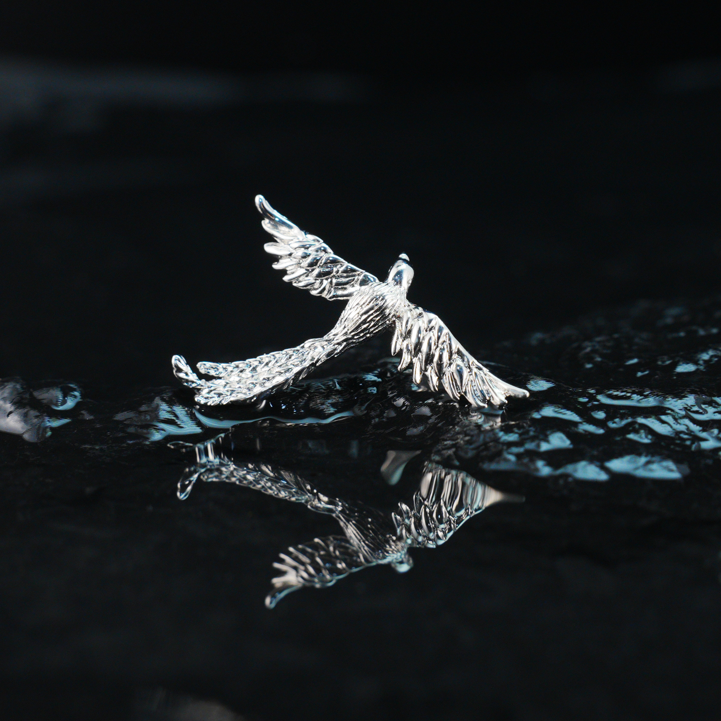 Soaring Bird Ohrmanschette Freiheit im Flug Eleganter Statement-Schmuck