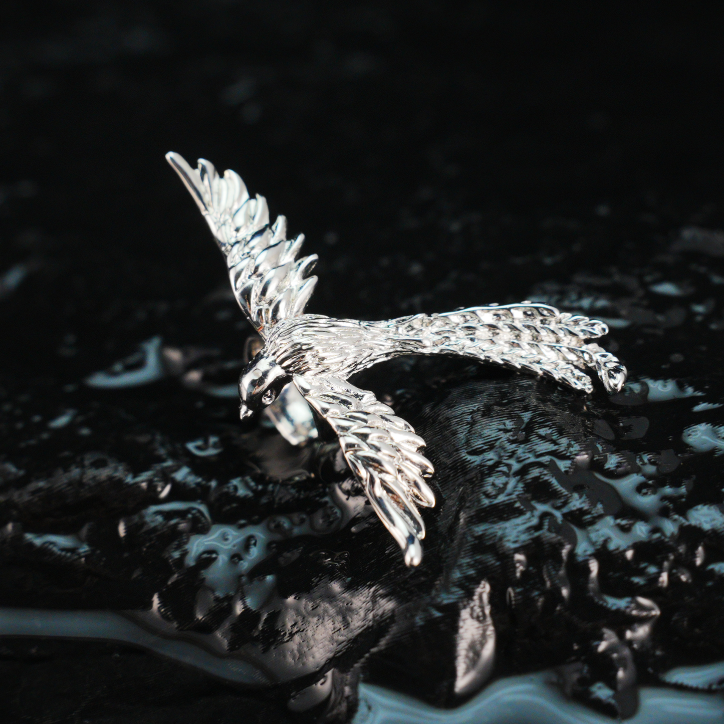 Soaring Bird Ohrmanschette Freiheit im Flug Eleganter Statement-Schmuck