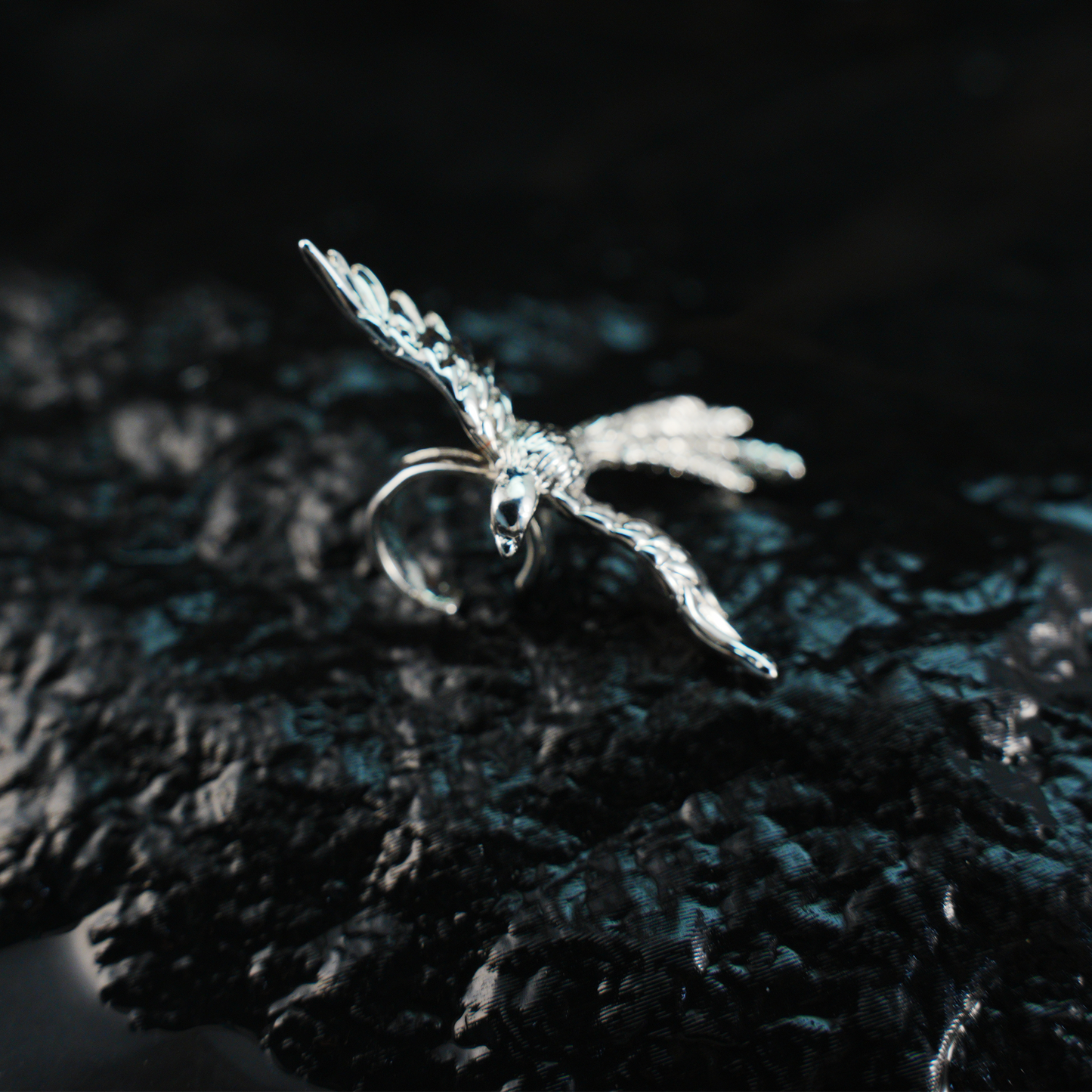 Soaring Bird Ohrmanschette Freiheit im Flug Eleganter Statement-Schmuck