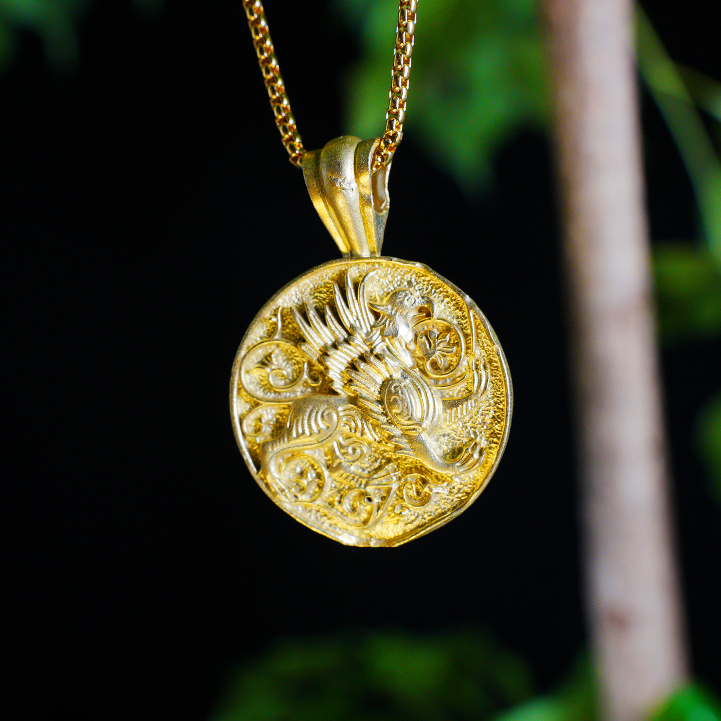 Gotischer Greif-Anhänger – Mythische Tier-Halskette, Fantasy-Wächteramulett-Schmuck