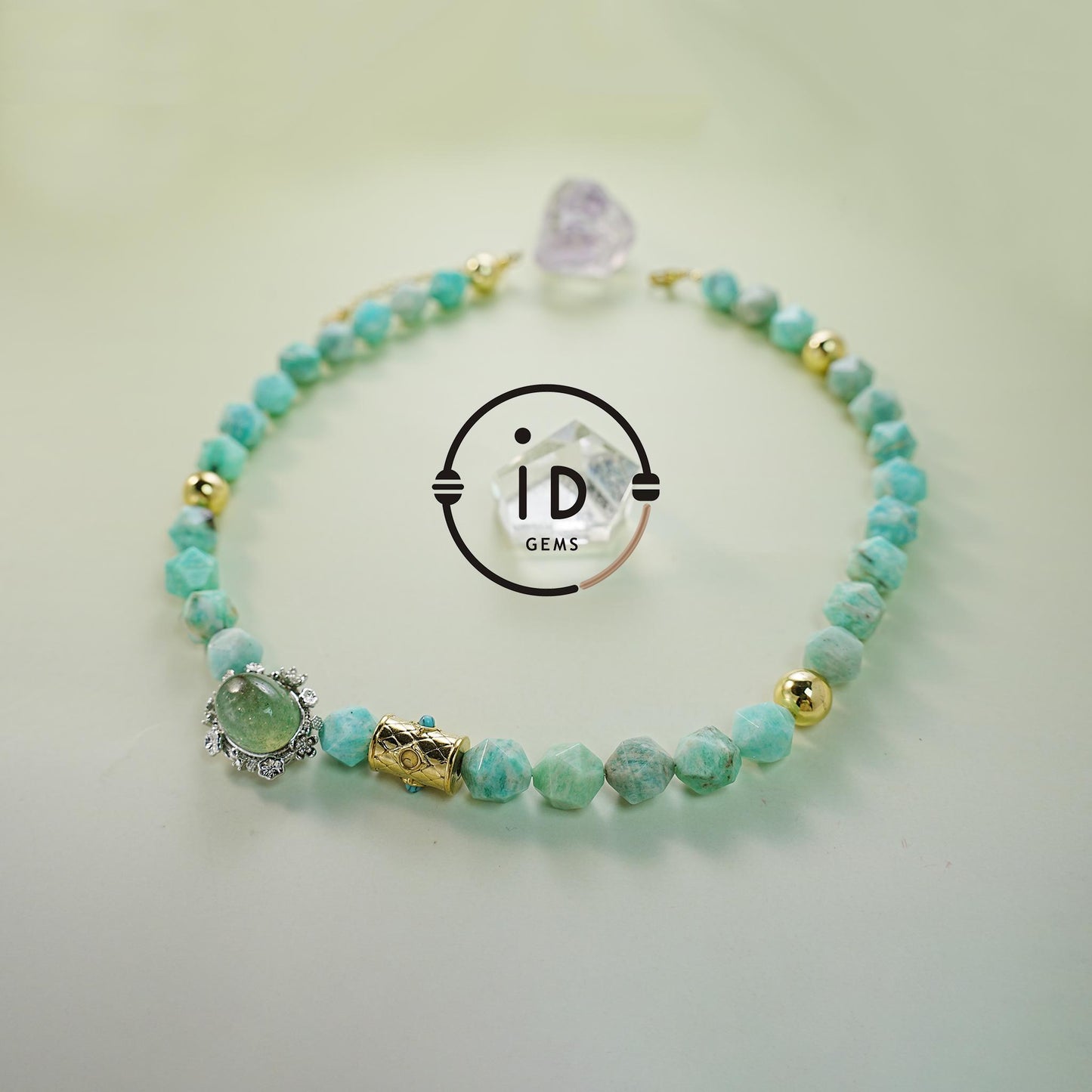 Rare Large Blue Amazonite Handmade Beaded Necklace | Raw Texture Ocean Boho Style | Spiritual Gemstone Jewelry Gift for Her