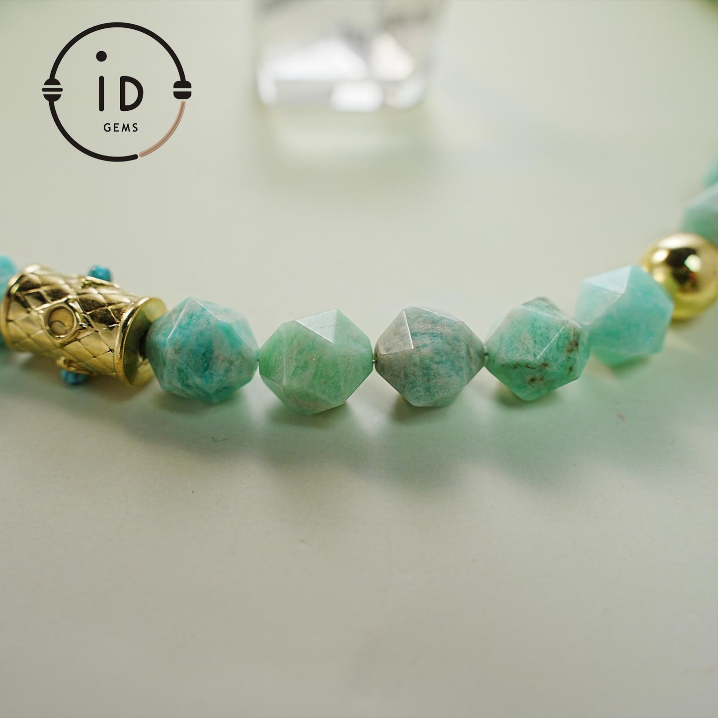 Rare Large Blue Amazonite Handmade Beaded Necklace | Raw Texture Ocean Boho Style | Spiritual Gemstone Jewelry Gift for Her