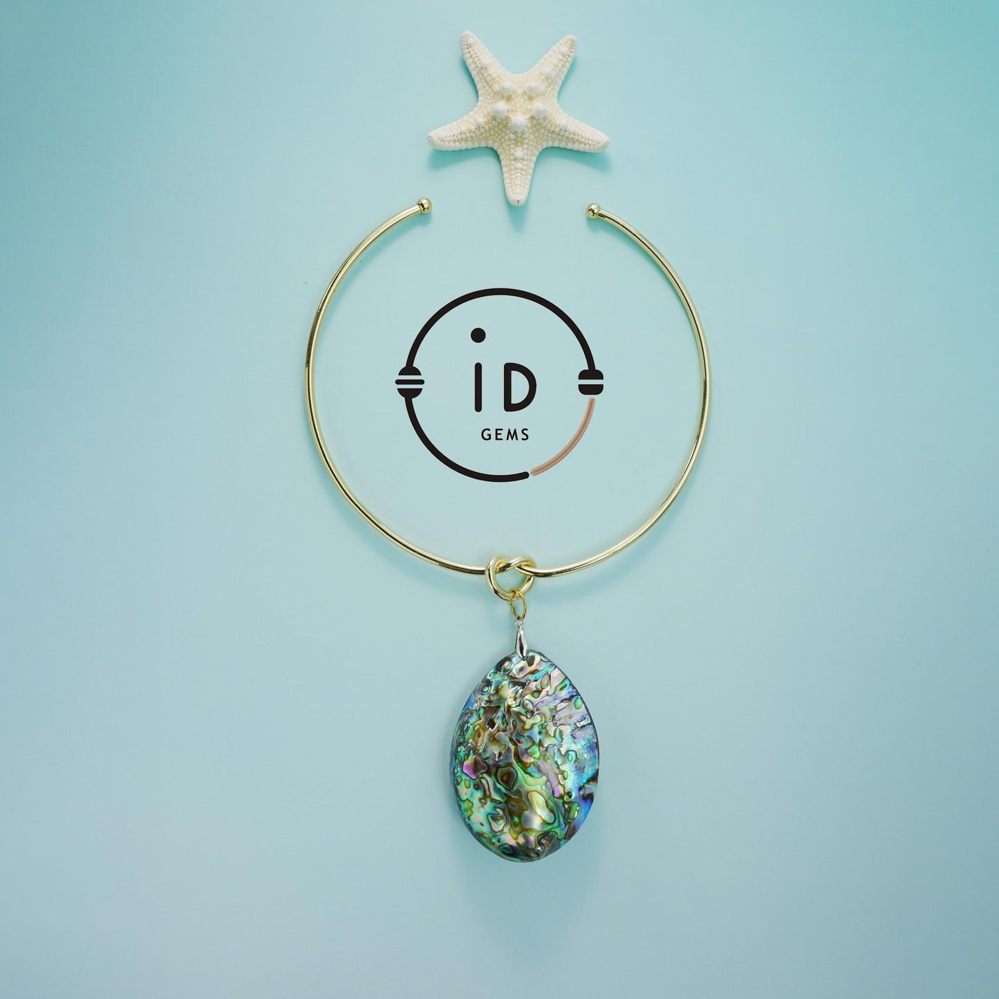 Natürliche Abalone-Muschelkette | Heilende Meeresenergie | Handgefertigtes vergoldetes Halsband | Boho-Sommerstil | Spirituelles Schmuckgeschenk