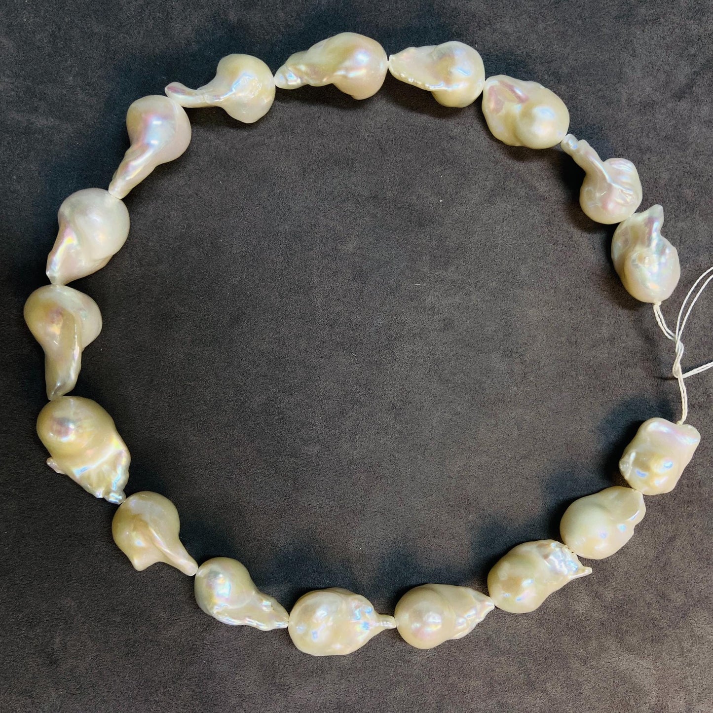 Natural Irregular Freshwater Baroque Pearls Loose Beads|39.5 cm · 84 g|26×15.2×14 mm|DIY Bracelet & Necklace Jewelry Making Supplies