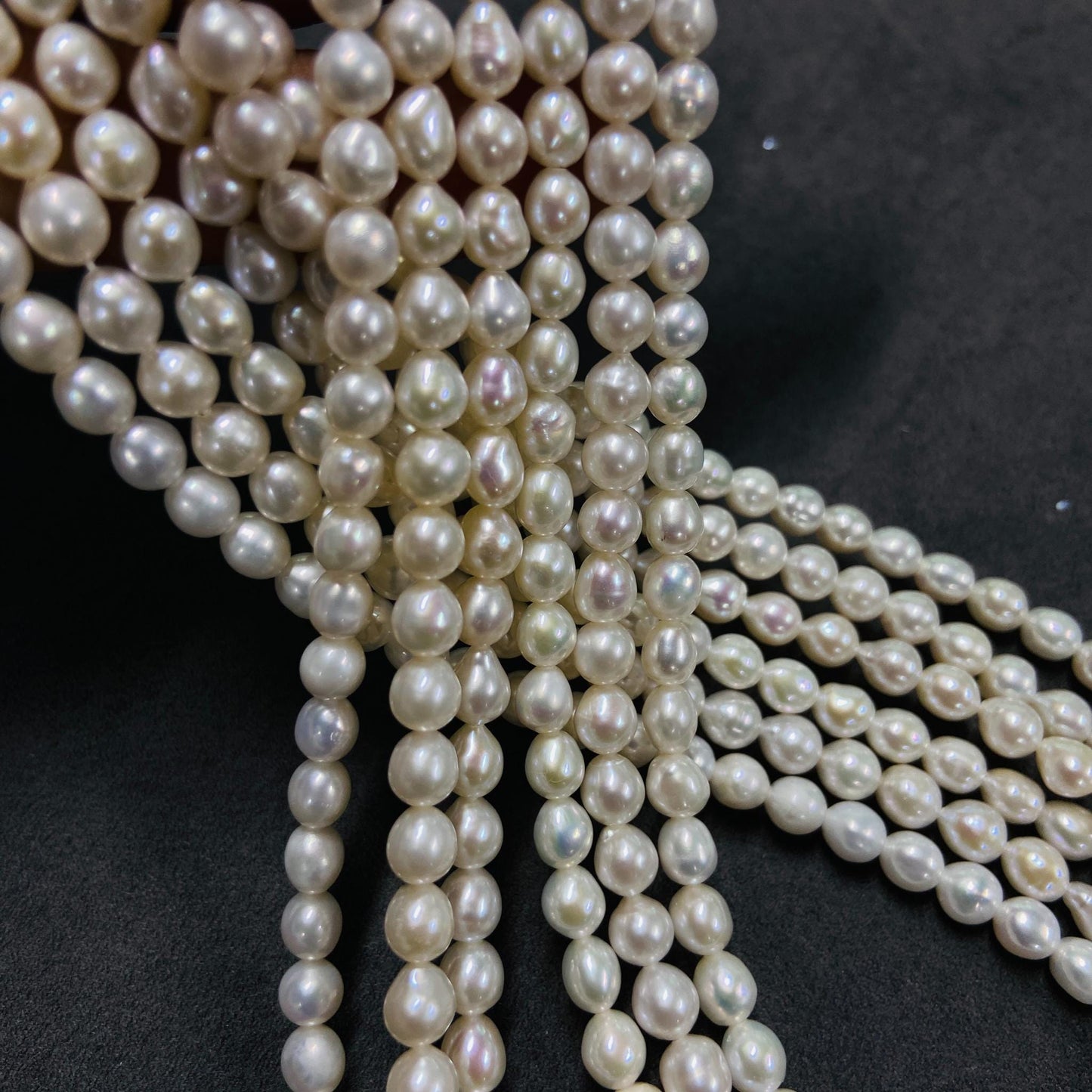 Natural Small Round Freshwater Pearls · 5mm · 40cm Strand · 13g | Smooth Lustrous Beads for DIY Bracelet & Necklace Making | Minimal Elegant Jewelry Supplies