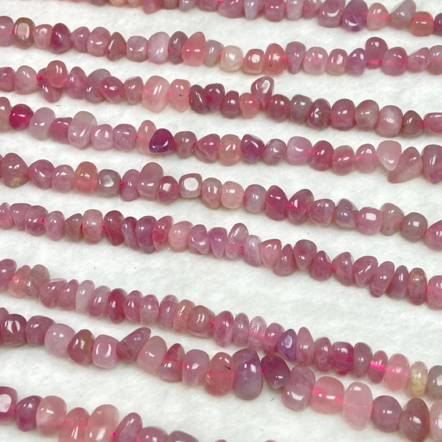 Natural Rose Quartz Chip Beads 9–10mm · 38cm Strand Pre-Drilled | DIY Jewelry Making · Healing Crystal Energy · Home Décor & Gift Idea