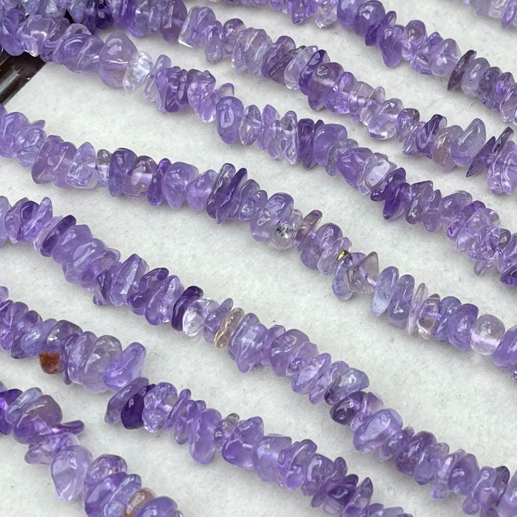 Natürliche Ametrin-Splitterperlen 10 mm | Mittlerer Bohrstrang 38 cm | Zweifarbiger Amethyst-Citrin-Glanz | DIY-Armbänder, Halsketten und Ohrringe