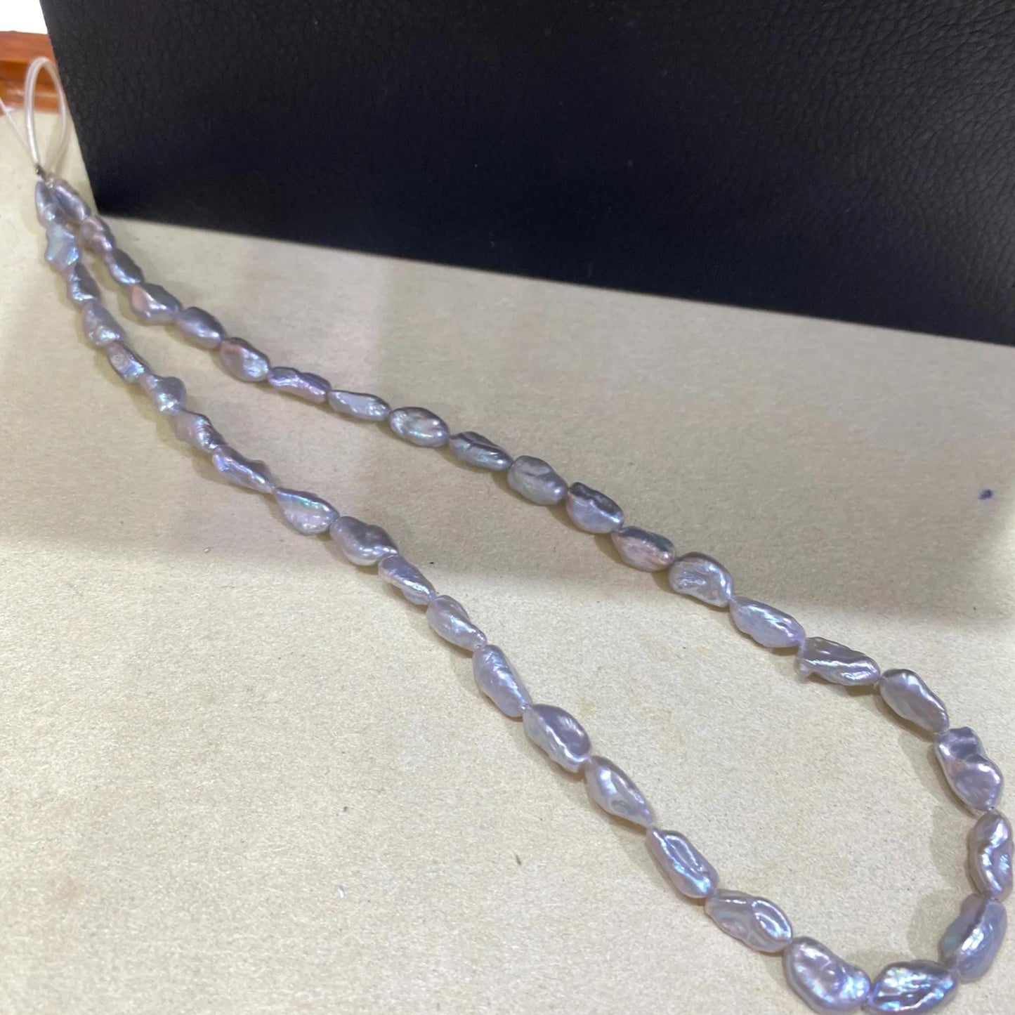 Unregelmäßige graue Süßwasserperlen Barockperlen DIY Schmuckperlen handgemacht für Kette Armband Ohrringe Chunky Nugget Perlen