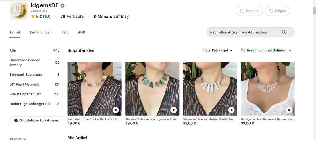 🌸 Welcome to IDgemsDE — Our Little Bead &amp; Gemstone Studio