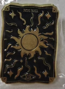 The Sun Tarot Card Brooch – Gothic Vintage Enamel Pin, Light & Hope Gift