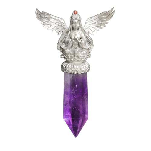 Oriental Amethyst Pendant | 925 Sterling Silver Spiritual Necklace | Handmade Meditation Jewelry | Energy Amulet Gift for Spiritual Souls