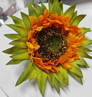 Sunflower Stud Earrings Handmade Realistic Flower Jewelry