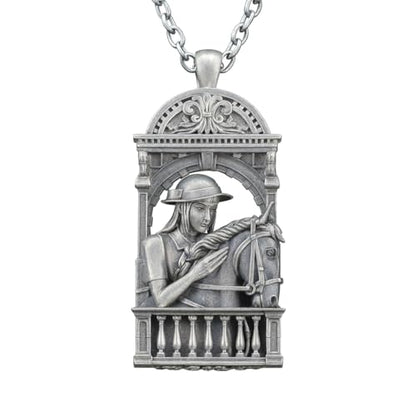 Silent Farewell Pendant | Handmade 925 Silver & Black Jade Horse Necklace | Emotional Keepsake Jewelry for Animal Lovers & Soulful Spirits