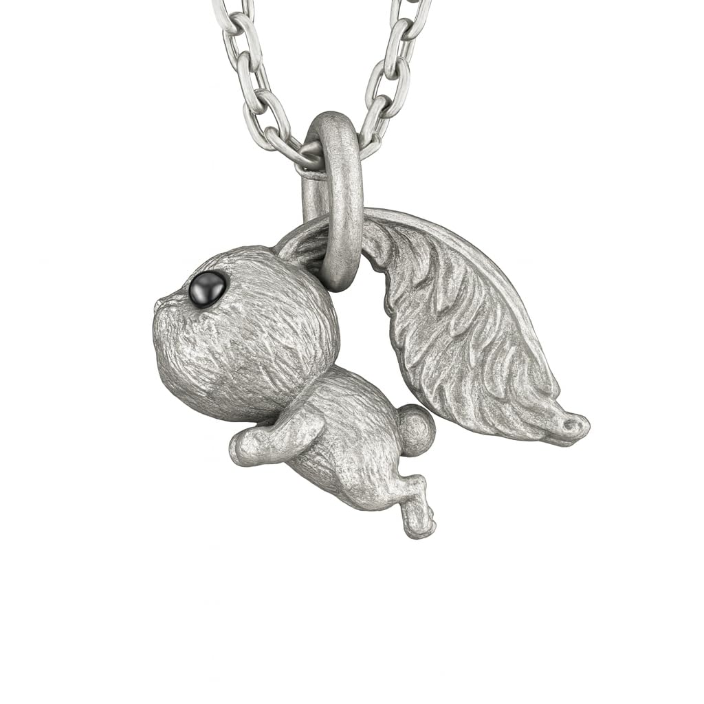 Rabbit Pendant – Leaping Bunny Totem with Onyx Eyes, Handmade Animal Amulet, Symbol of Awakening and New Beginnings