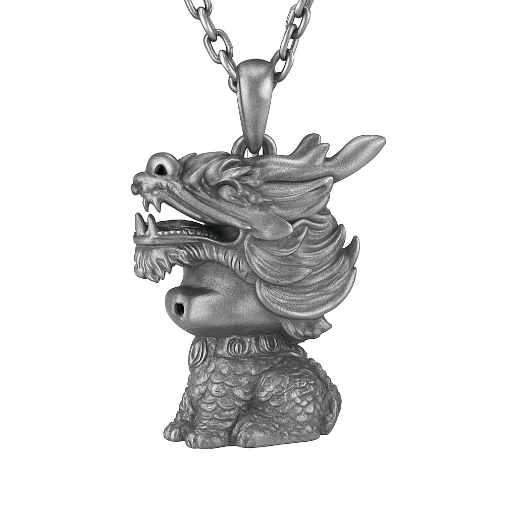 Dragon Guardian Pendant | Handcrafted Totem Amulet | Spiritual Protector Necklace | Eastern Mythical Beast Jewelry