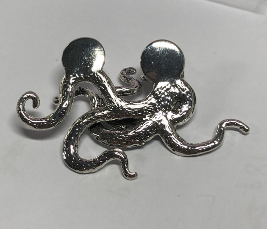 Unique Octopus Men's Suit Brooch, Creative Finish Design, Personalized High-End Accessory, Ideal for Business and Formal Occasions