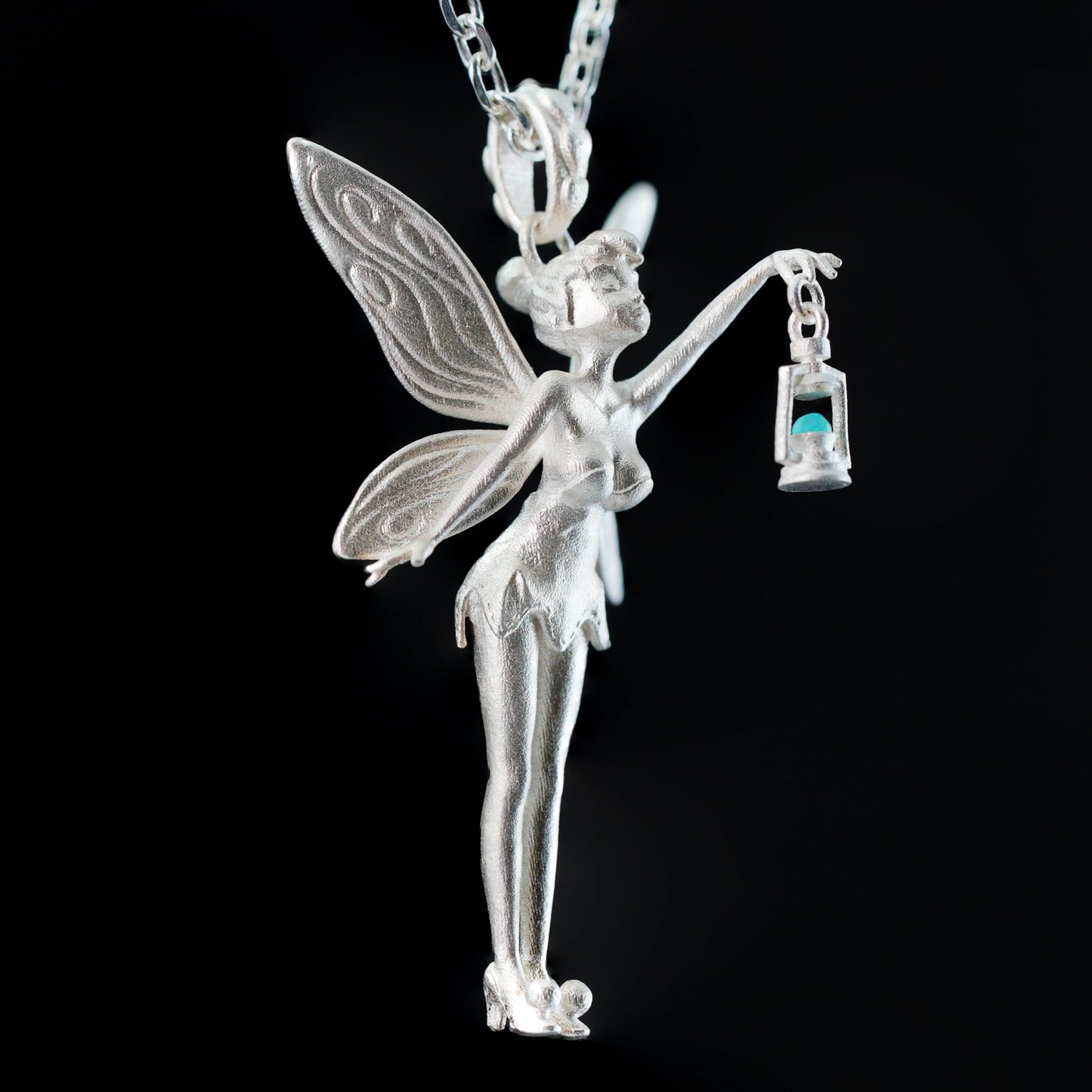 Handmade Fairy Pendant | 925 Sterling Silver Fantasy Jewelry | Magical Talisman for Fairy Tale & Magic Lovers | Enchanted Gift for Her