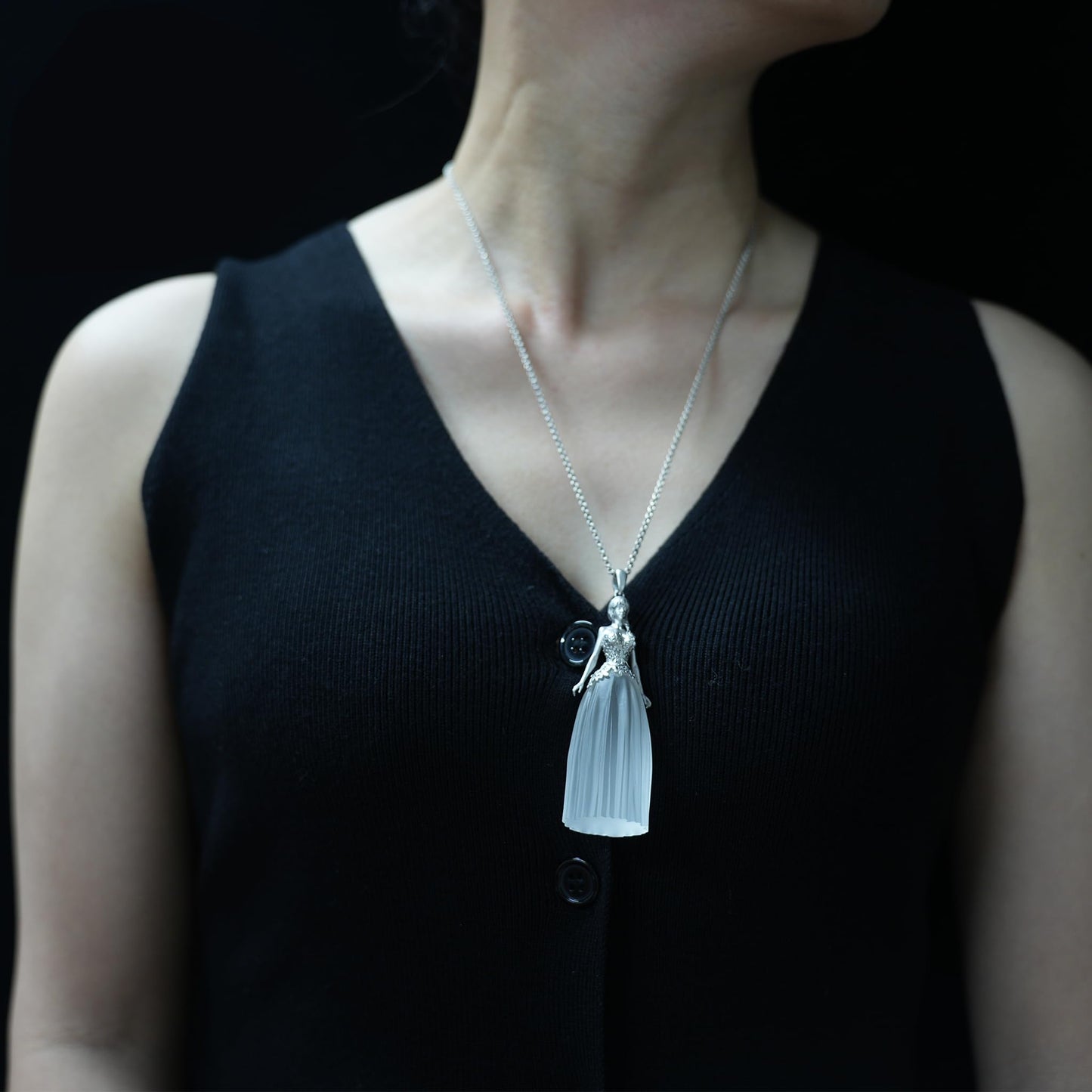 Moonlit Vow White Quartz Pendant | 925 Silver Spiritual Necklace for Women | Symbol of Peace, Strength & Devotion | Handcrafted Minimalist Jewelry Gift