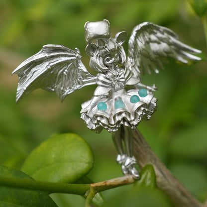 Gemini Duality Pendant | Handmade 925 Silver Zodiac Jewelry with Amazonite | Astrological Charm for Balance & Sisterhood | Gift for Her