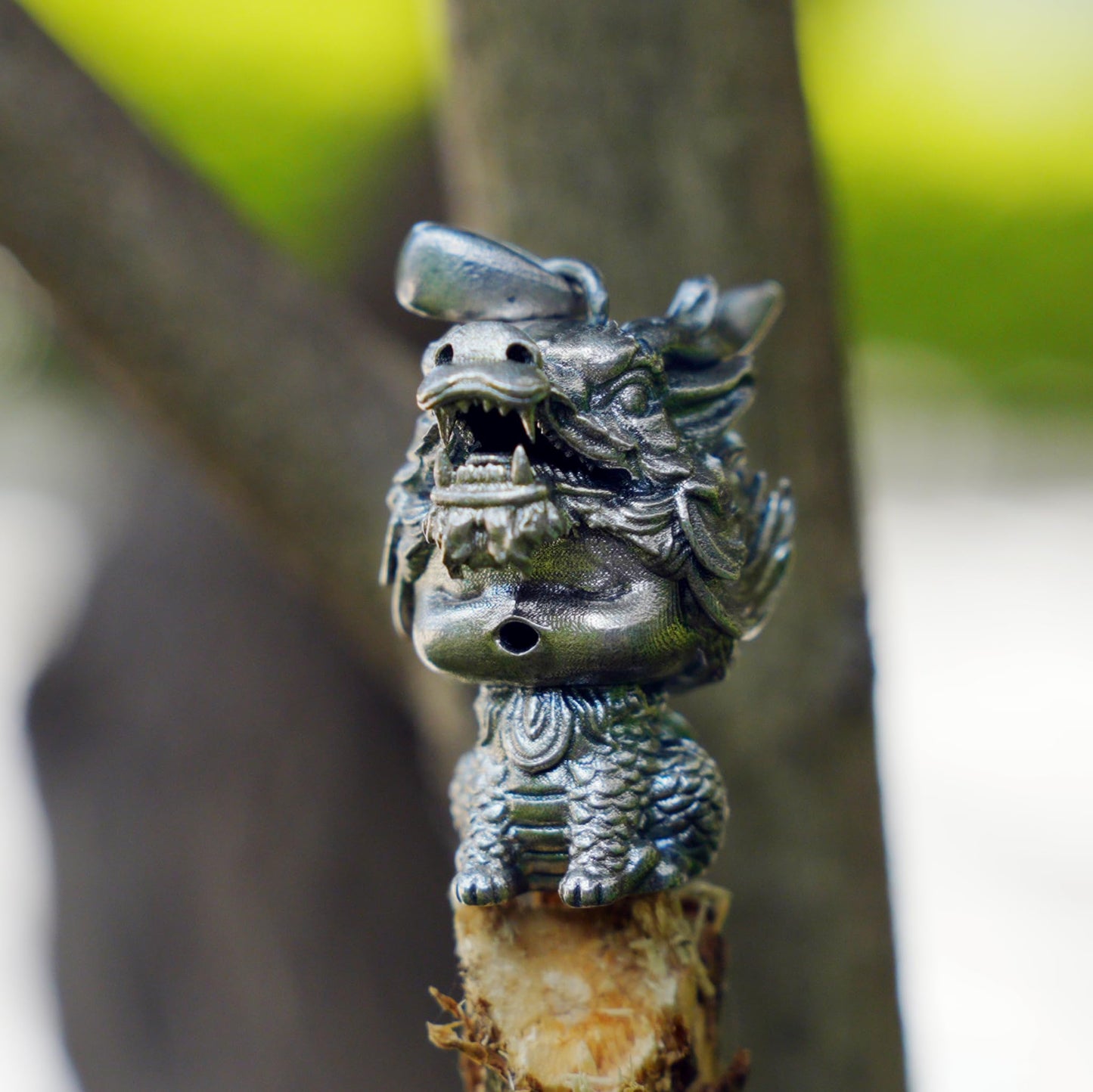 Dragon Guardian Pendant | Handcrafted Totem Amulet | Spiritual Protector Necklace | Eastern Mythical Beast Jewelry