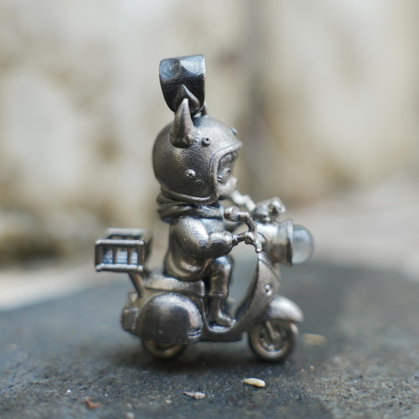 Night Rider Messenger Pendant | Handmade Gothic Fantasy Jewelry Gift for Men & Women