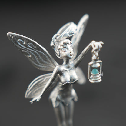 Handmade Fairy Pendant | 925 Sterling Silver Fantasy Jewelry | Magical Talisman for Fairy Tale & Magic Lovers | Enchanted Gift for Her