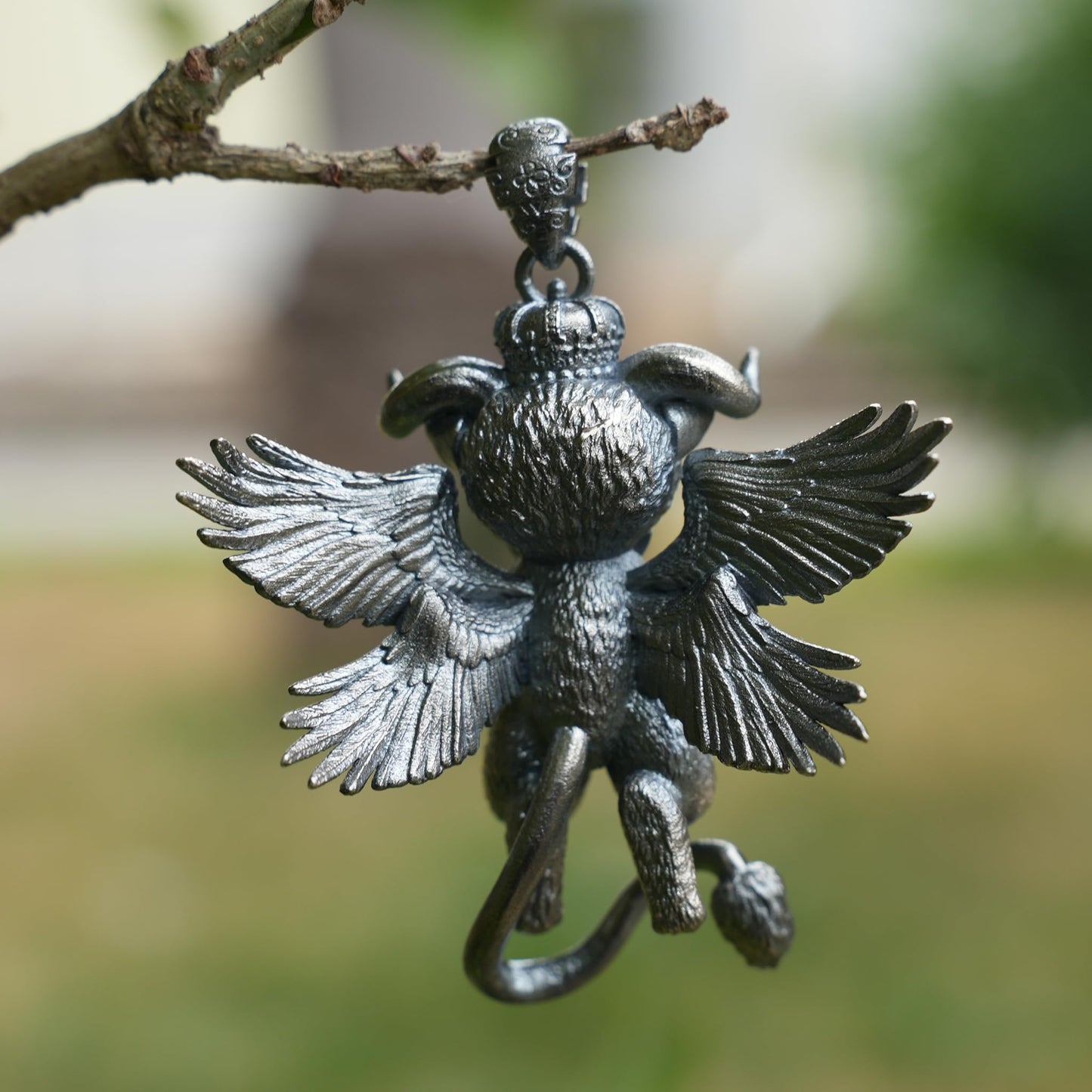 Guardian Angel Pendant, Spiritual Animal Totem, Symbol of Inner Peace and Protection, Gift for Meditation Lovers