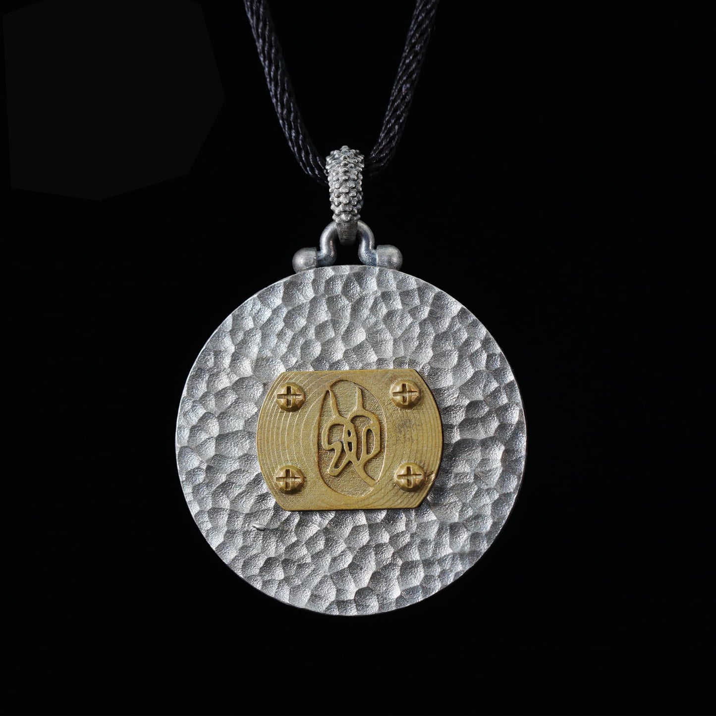 Mystic Black Jade Dragon Amulet Necklace | 925 Sterling Silver Totem Pendant | Taoist Spirit Guardian Talisman | Handmade Gothic Asian Jewelry