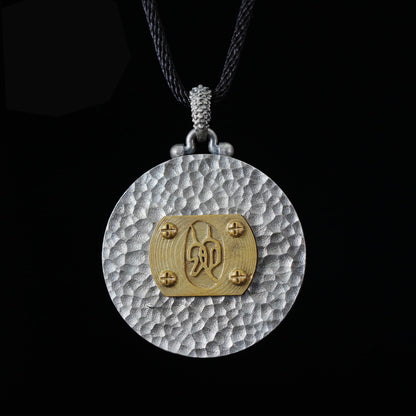 Mystic Black Jade Dragon Amulet Necklace | 925 Sterling Silver Totem Pendant | Taoist Spirit Guardian Talisman | Handmade Gothic Asian Jewelry