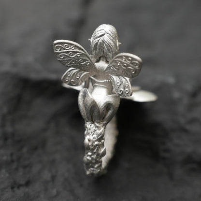 Flower Language Dreamkeeper Ring, Opa Goddess Soul Symbol, Protection of Wishes and Inspiration, Jewelry of Dream Fulfillment