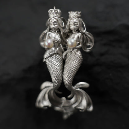 Pisces Guardian Pendant | 925 Sterling Silver & Pearl Necklace | Handcrafted Zodiac Jewelry Gift for Dreamers & Astrology Lovers