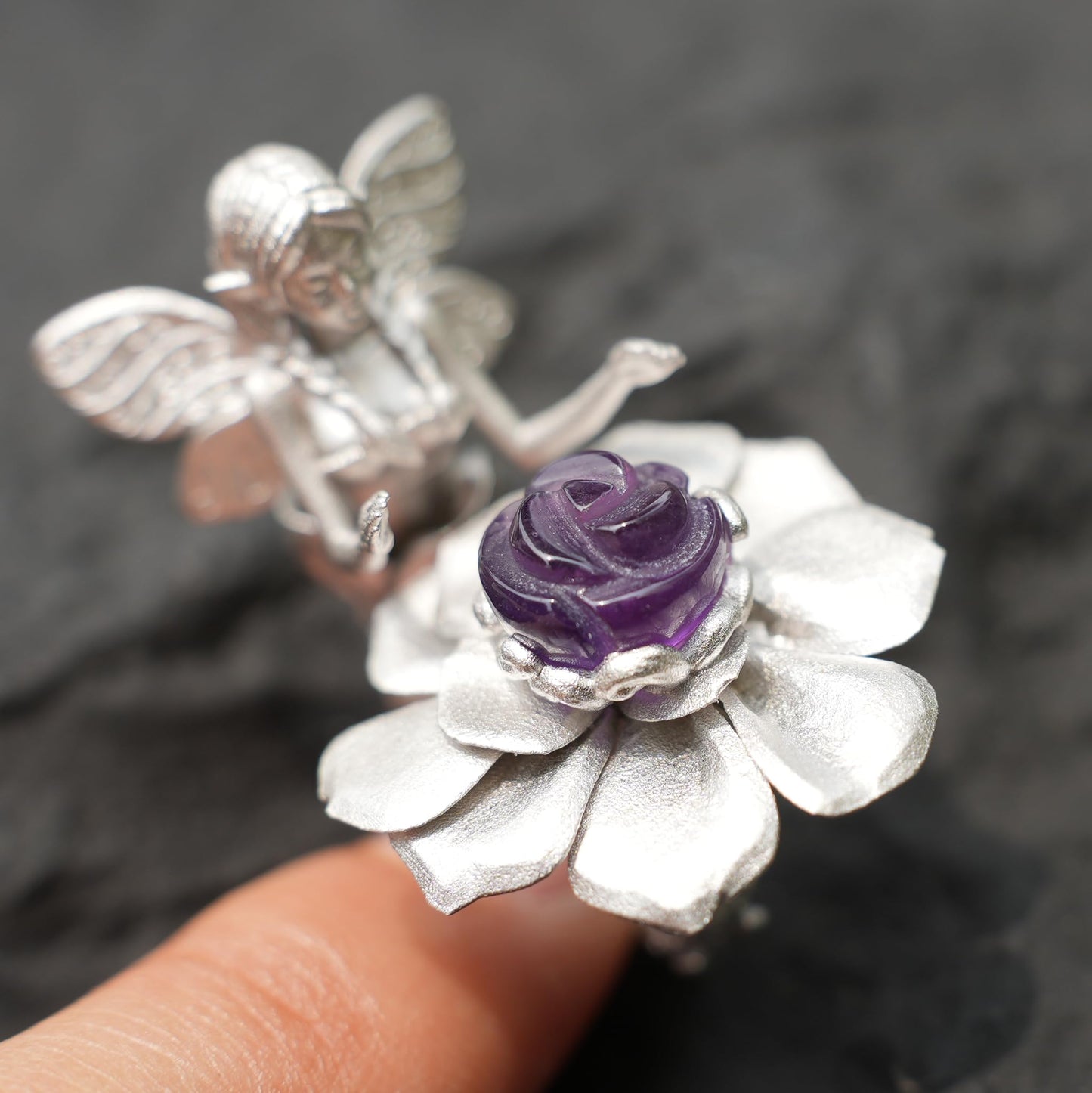 Flower Language Dreamkeeper Ring, Opa Goddess Soul Symbol, Protection of Wishes and Inspiration, Jewelry of Dream Fulfillment