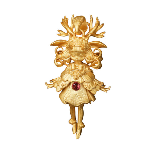 Deer Guardian Pendant, Artemis Spiritual Symbol, Life Protection & Inner Courage Symbol, Natural Energy Jewelry