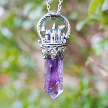 Handcrafted Castle Pendant, 925 Silver, Unique Fantasy Jewelry, Magic Castle Necklace, Perfect Fantasy Gift, Mystical Jewelry