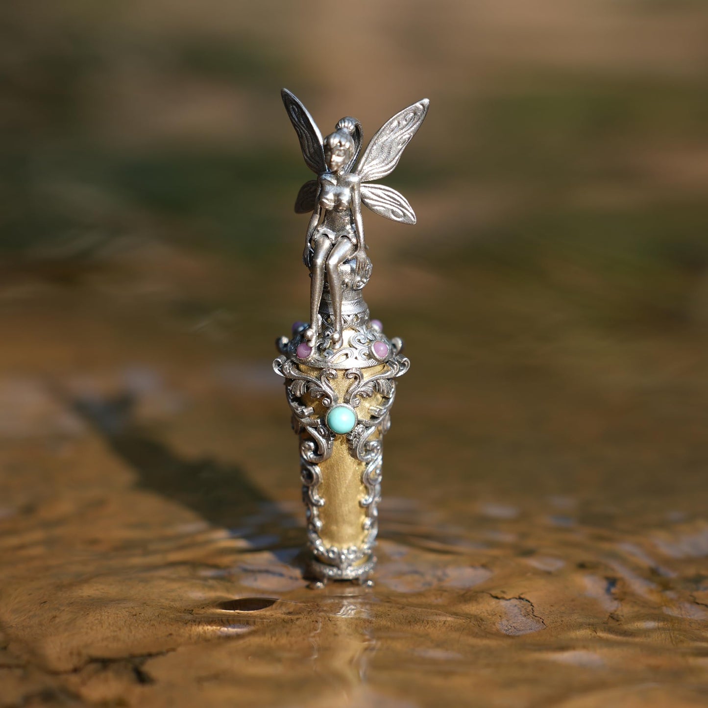 Forest & Fairy Dream Bottle Pendant | 925 Sterling Silver Magic Vial Necklace | Handmade Spiritual Nature Amulet Gift for Women & Fantasy Lovers