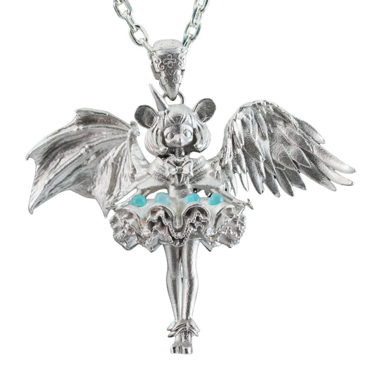 Gemini Duality Pendant | Handmade 925 Silver Zodiac Jewelry with Amazonite | Astrological Charm for Balance & Sisterhood | Gift for Her