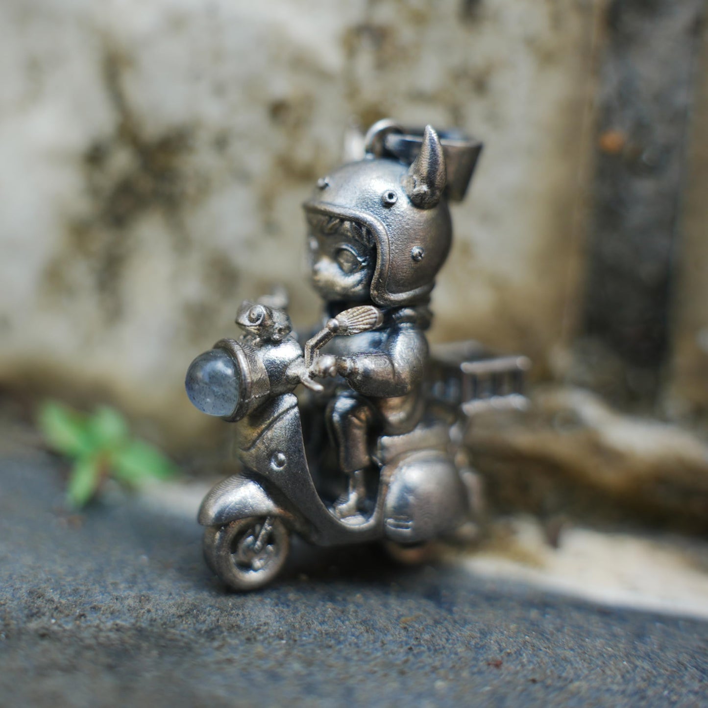 Night Rider Messenger Pendant | Handmade Gothic Fantasy Jewelry Gift for Men & Women