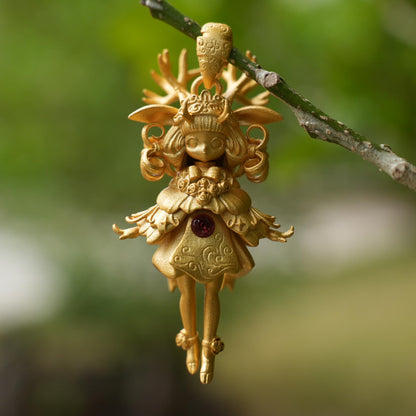 Deer Guardian Pendant, Artemis Spiritual Symbol, Life Protection & Inner Courage Symbol, Natural Energy Jewelry