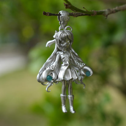 Cancer Zodiac Pendant in 925 Silver with Amazonite | Handmade Star Sign Necklace for Astrology Lovers | Gentle Protection Amulet Jewelry Gift