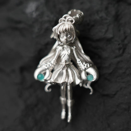 Cancer Zodiac Pendant in 925 Silver with Amazonite | Handmade Star Sign Necklace for Astrology Lovers | Gentle Protection Amulet Jewelry Gift