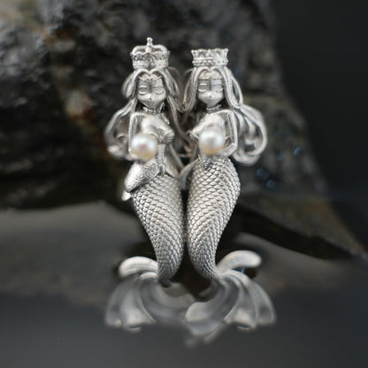 Pisces Guardian Pendant | 925 Sterling Silver & Pearl Necklace | Handcrafted Zodiac Jewelry Gift for Dreamers & Astrology Lovers