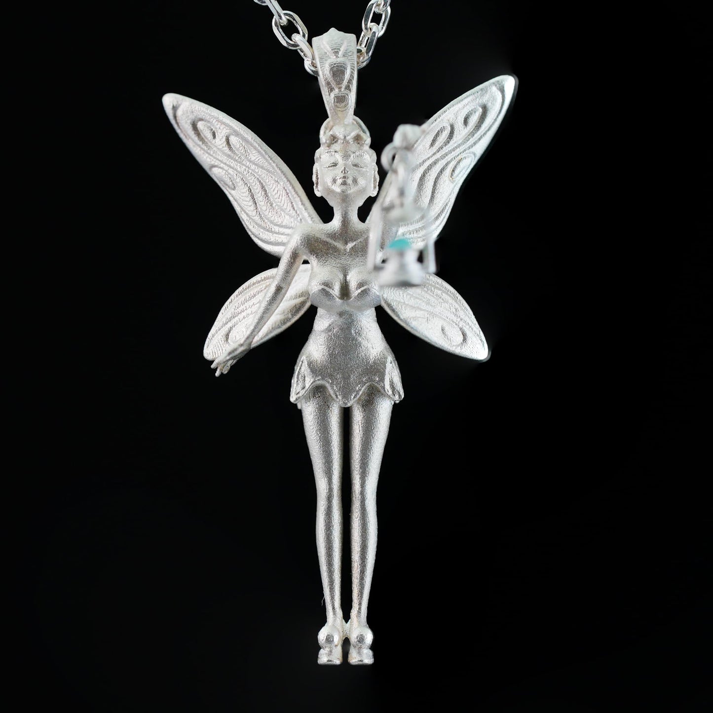 Handmade Fairy Pendant | 925 Sterling Silver Fantasy Jewelry | Magical Talisman for Fairy Tale & Magic Lovers | Enchanted Gift for Her
