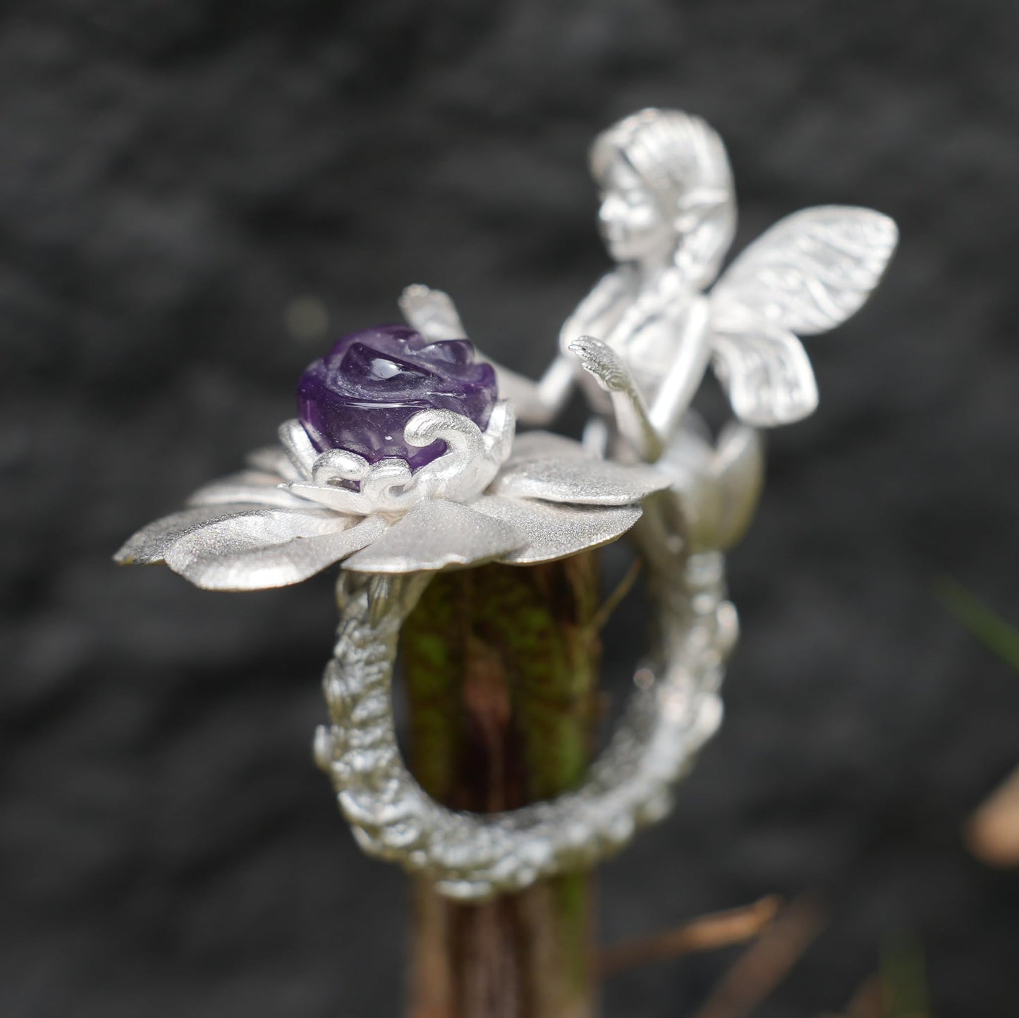 Flower Language Dreamkeeper Ring, Opa Goddess Soul Symbol, Protection of Wishes and Inspiration, Jewelry of Dream Fulfillment