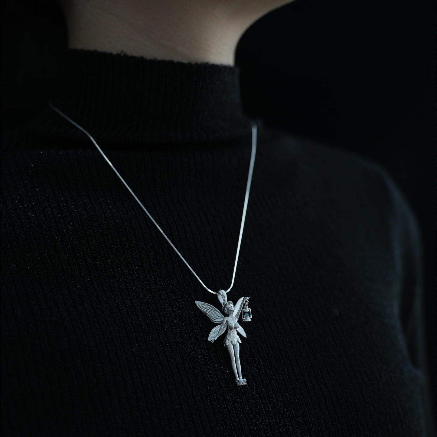 Handmade Fairy Pendant | 925 Sterling Silver Fantasy Jewelry | Magical Talisman for Fairy Tale & Magic Lovers | Enchanted Gift for Her