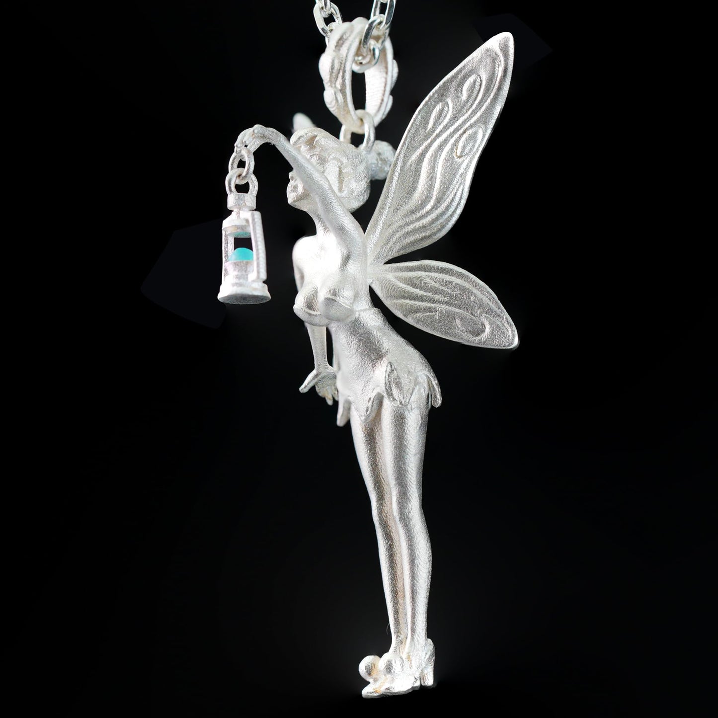 Handmade Fairy Pendant | 925 Sterling Silver Fantasy Jewelry | Magical Talisman for Fairy Tale & Magic Lovers | Enchanted Gift for Her