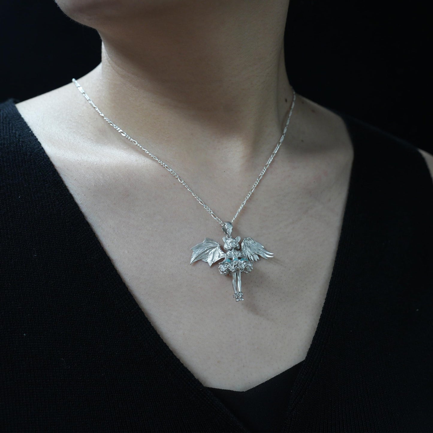 Gemini Duality Pendant | Handmade 925 Silver Zodiac Jewelry with Amazonite | Astrological Charm for Balance & Sisterhood | Gift for Her