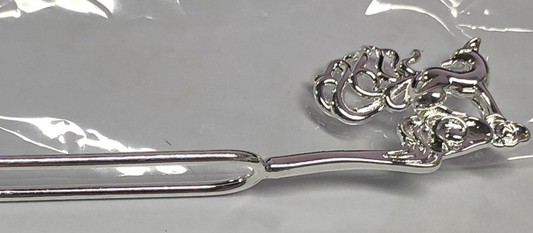 Nine-Tailed Fox Hair Stick – Chinese Mythical Hairpin, Hanfu Accessory, Folk Guardian Spirit Pin