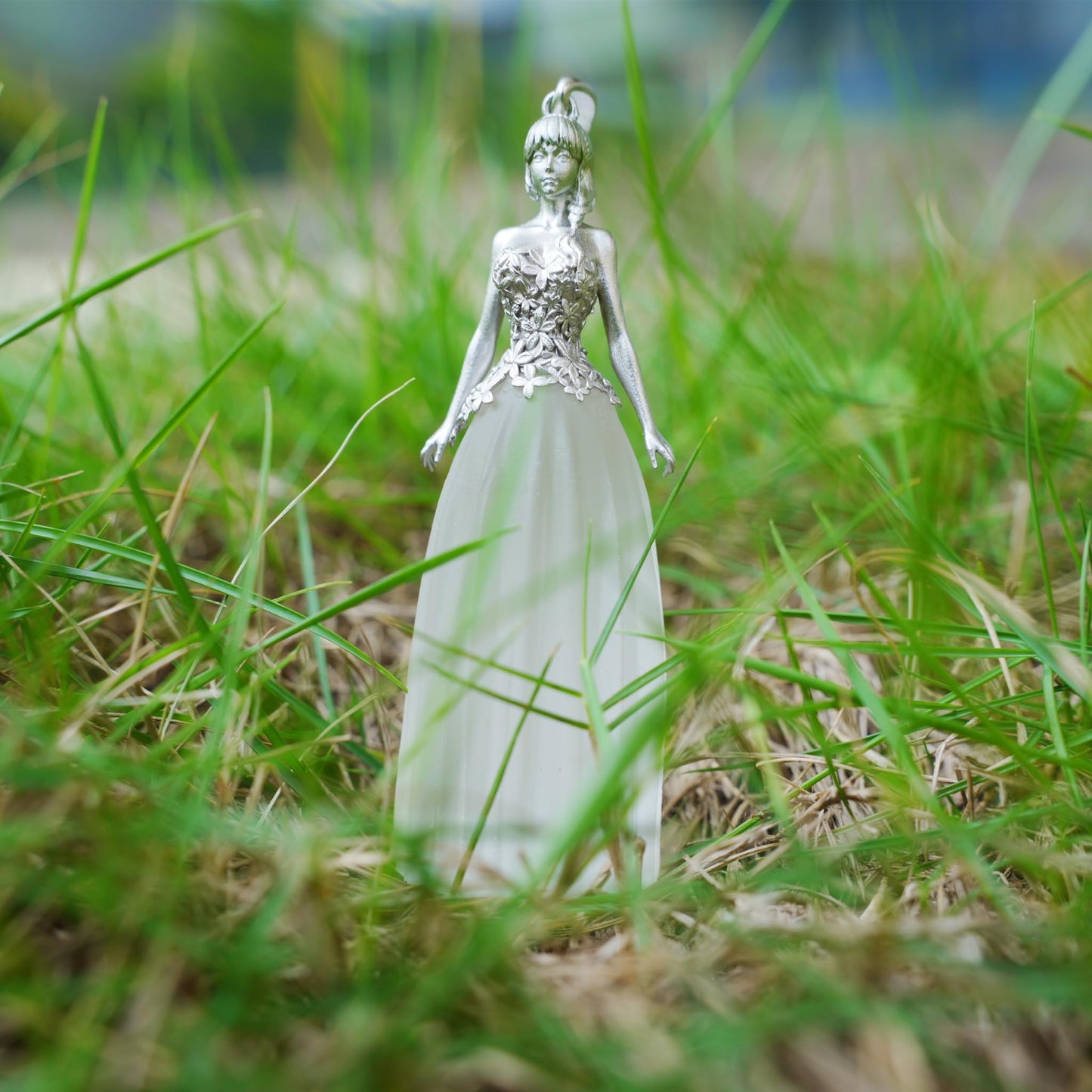 Moonlit Vow White Quartz Pendant | 925 Silver Spiritual Necklace for Women | Symbol of Peace, Strength & Devotion | Handcrafted Minimalist Jewelry Gift